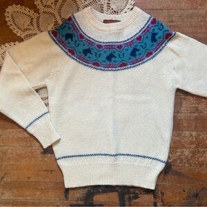🐴Vintage 80s Wool Horse Sweater🐴